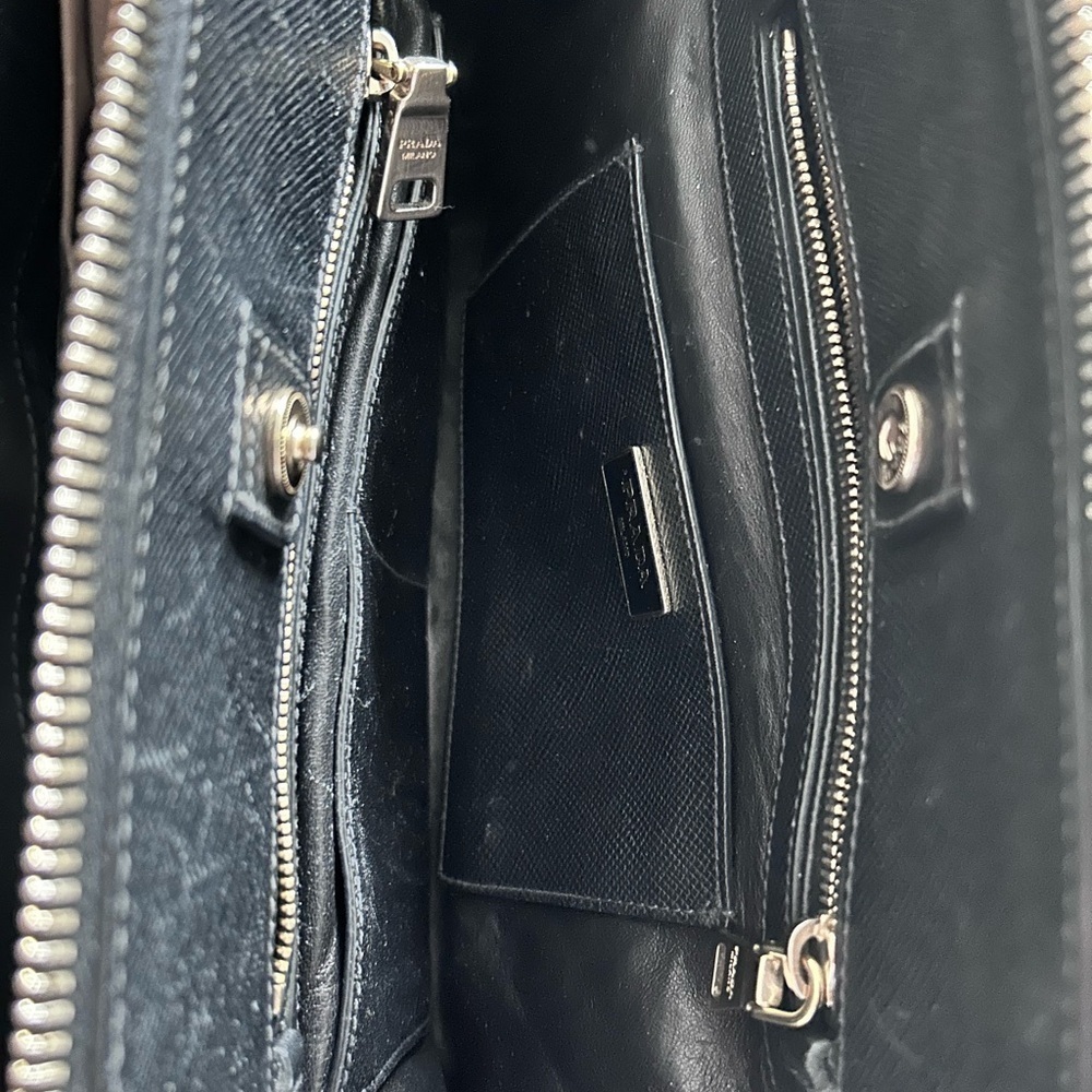 Prada Saffiano Lux Black Double Leather bag - Picture 10 of 12